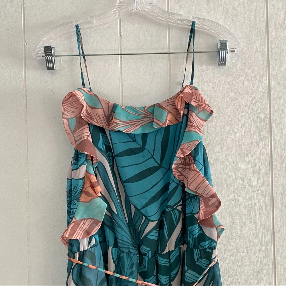 Anthro Farm Rio Ruffled Botanical Maxi Dress - Picture 3 of 7